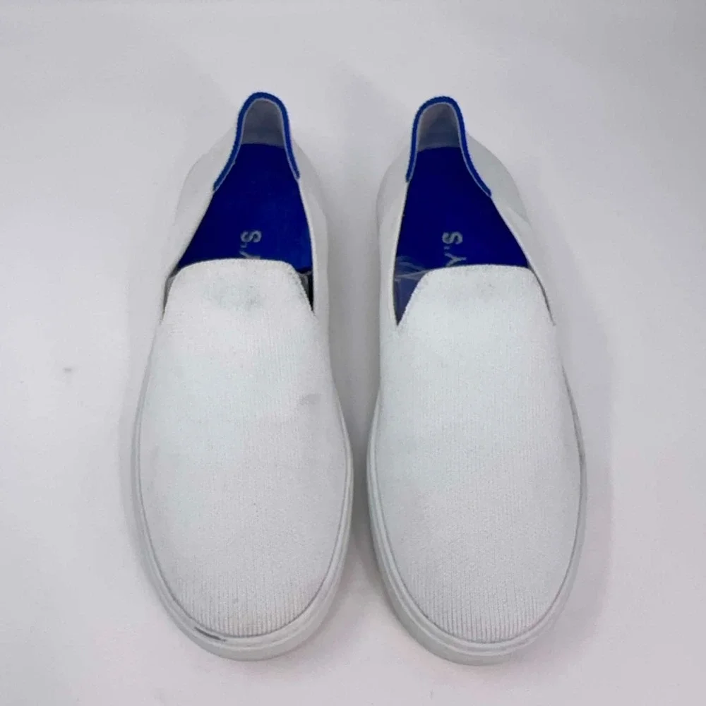 Rothy's‎ The Original Slip On Sneaker Women's 7 Bright White Textile Minimalist